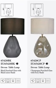 Veioza/Lampa de masa decorativa champagne Devon