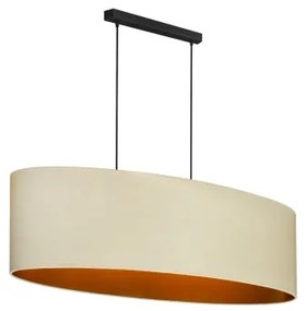 Lustră pe cablu Duolla OVAL VEGAN 2xE27/15W/230V crem