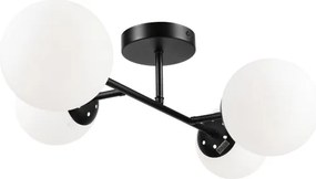 Brilagi - Lustră aplicată MALONY 4xE14/20W/230V neagră