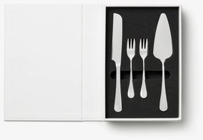 Furculițe pentru desert albe-argintii din oțel inoxidabil The Essentials Cake Tools – Printworks