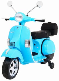 Motocicleta Electrica cu Acumulator Pentru Copii NOVOKIDS™ Vespa Premium Retro Scooter, Pornire la cheie, 3-8 ani, Max 30 kg, Cu Melodii si Lumini