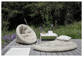 Fotoliu extensibil adecvat pentru exterior Karup Design Design OUT™ Nido White, alb