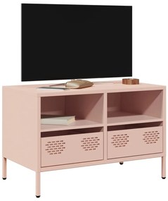 vidaXL Dulap TV, roz, 68x39x43,5 cm, oțel laminat la rece
