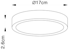 Globo 12366-22 - Plafonieră LED reglabilă VITOS LED/22W/230V