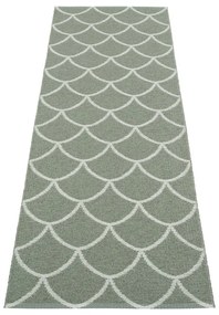 Covor tip traversă pentru interior și exterior verde 70x225 cm Kotte Army Sage – Pappelina