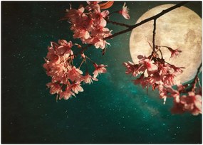 Tablou - Sakura în luna plină (70x50 cm)