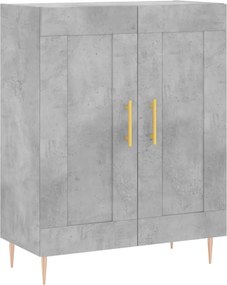 vidaXL Servantă, gri beton, 69,5x34x90 cm, lemn compozit