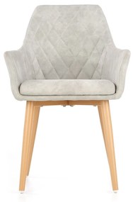 Scaun tapitat K287 gri - H 85 cm