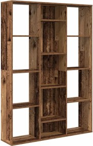 vidaXL Separator cameră/Bibliotecă, Lemn vechi, 100x24x140 cm, PAL