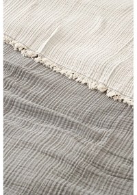 Cuvertură gri din muselină pentru pat dublu 230x250 cm – Mijolnir