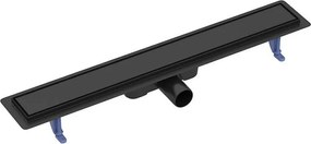 Set rigola dus cu capac scurgere dubla negru Cersanit Tako 70 cm