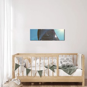 Tablou - Arhitectura (cu ceas) (90x30 cm)