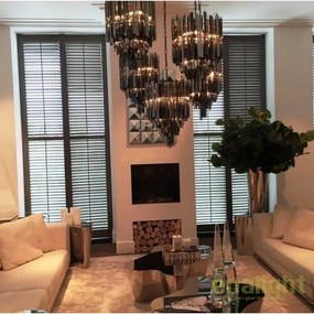 Masuta de cafea design elegant din otel inoxidabil lustruit Sceptre 109550 HZ