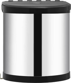 vidaXL Coș de gunoi încorporat de bucătărie, 12 L, oțel inoxidabil