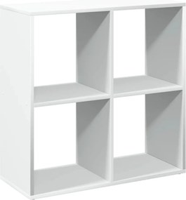 vidaXL Bibliotecă separatoare de cameră, albă, 69,5x29x69,5 cm, lemn stratificat