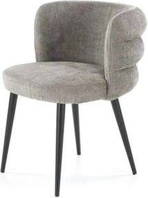 Scaun K575, gri - Cremona 96, stofa catifelata/otel, 62x64x79 cm