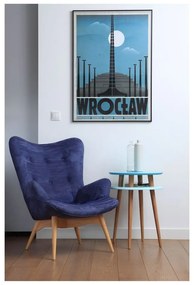 Măsuță auxiliară Ragaba UFO ⌀ 45 cm, alb