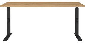 Birou reglabil cu blat cu aspect de lemn de stejar 80x160 cm Agenda – Germania