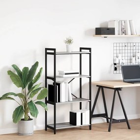 vidaXL Bibliotecă sonoma gri 60 x 30 x 118 cm Lemn compozit