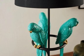 Veioza, Lampa de masa Wildlife Papagal 75cm, turcoaz
