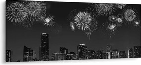 Tablou - Artificii in Miami (120x50 cm)