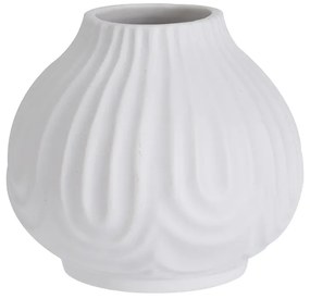Vaza Mirabelle din ceramica alba 11 cm