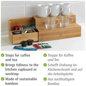 Organizator pentru ceai și cafea Wenko, din bambus