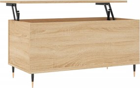 vidaXL Măsuță de cafea, stejar sonoma, 90x44,5x45 cm, lemn compozit