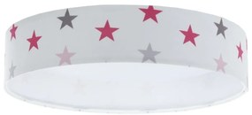 LED lampă reglabilă GALAXY KIDS LED/24W/230V stele alb/roz/gri +DO