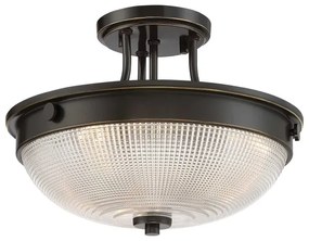 Lustră aplicată Quoizel QZ-MANTLE-SF-PN MANTLE 2xE27/60W/230V bronz