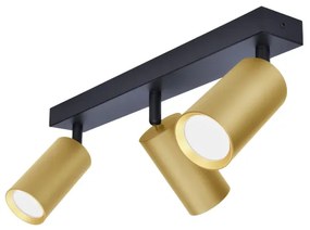 Brilagi - Spot LED dimabil SELE GOLDEN 3xGU10/4,8W/230V negru/auriu