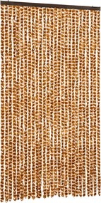 vidaXL Perdea pentru insecte, ocru și alb, 118x220 cm, chenille