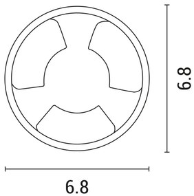 Corp de iluminat LED încastrat LED/3W/12V IP65
