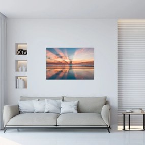 Tablou cu razele solare deasupra plajei Dayton (90x60 cm)