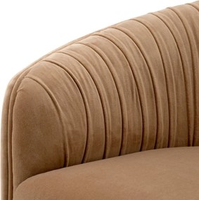 Fotoliu modern LUX Jameson, Amaro camel