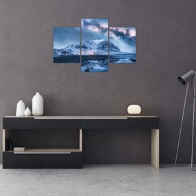 Tablou cu munți și ceul cu stele (90x60 cm)