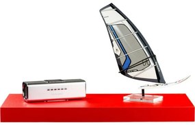 Raft de perete stilist Volato, 30 cm, roșu