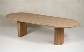 Masă lemn masiv de dining Quantum, 280 × 110 × 75 cm
