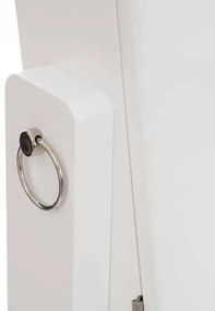 Atmosphera - Oglindă de podea KRISTIN cu cutie pentru bijuterii, 146,8x37 cm, albă