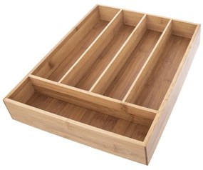 Organizator din bambus pentru tacâmuri pentru sertar 26 x 35 cm - Orion