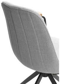 Scaune de dining gri-deschis 2 buc. Tali – Marckeric