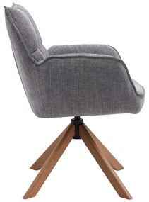 Set de scaune de sufragerie gri 2 buc. tapițat Marilla – Unique Furniture