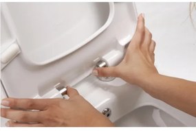 Colac de toaletă Bruckner SoftClose FULDA SLIM alb