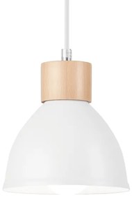 Lustră pe cablu NICO 2xE27/60W/230V albă