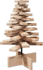 vidaXL Brad de Crăciun din lemn decorativ, 60 cm, lemn de pin masiv