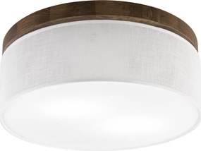 Brilagi - Plafonieră LED BELLADONNA 2xE27/15W/230V ø 40 cm alb/stejar nuc