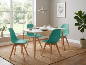 OFERTA Scaun verde KITO cu picioare din fag II. calitate