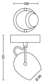 Spot LED RIVANO LED/4,3W/230V Philips 50611/31/P0