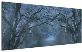 Tablou - Pădurea în ceață (120x50 cm)