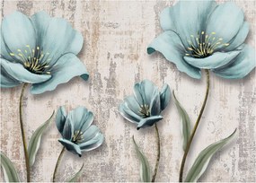Tablou - Flori texturate (70x50 cm)